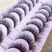 False Faux Mink Cat Eye 8D Wispy Lashes - 10 Pairs Pack for Dramatic Natural Look (15mm-8mm) - Buy Online on GoSupps.com