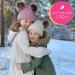 Simplicity Warm Kids Winter Hat with Pompom Ears - Pink Plush Lined Beanie for Boys and Girls - Buy Online on GoSupps.com