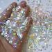 40g Holographic Red Heart Chunky Glitter Flakes - Nail Art & Craft Sequins - Buy Online on GoSupps.com