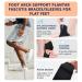 HiRui Arch Support Braces for Plantar Fasciitis Relief | Adjustable Wraps with Gel Pads for Flat Feet | Comfortable & Versatile Fit for All Shoes - Unisex (Black - Buy Online on GoSupps.com