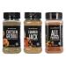 Blackstone 4126 Griddle More Trio Breakfast Lunch & Dinner All Purpose Seasoning Set for Sausage, Eggs, Chicken, Meat, Beef, Burger, Fish, Poultry, Rub, Marinade – BBQ Grilling Spices Kit, 8.7, Black Breakfast, Lunch & Din…