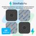 Stimpads Professional Silver EMS Electrodes - 4 Replacement Electrodes (50x50mm) Compatible with Compex | Best Conductivity | Certified Medical Device by Motron NV - Buy Online on GoSupps.com