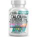 Allin1 Calcium Magnesium Zinc Supplement with Potassium Copper Strontium Silica Vitamin D3 K2 Boron Vitamin B1 B12 Red Clover Herb Alfalfa Basil Pills for Men & Women Clean Nutra Osteo Defend