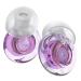 Ear Plugs for Concerts 2 Pack High Fidelity Ear Plugs Reusable Silicone Earplugs for Concert Rave Work Musicians 5 Pair Ear Tips in S/M/L 18-25 dB Concert Ear Plugs for Noise Cancelling(Purple)
