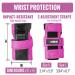 NHH Skateboard Knee Pads Set - 6 In 1 Protective Gear for Kids, Youth, Adults - Pink Small - Buy Online on GoSupps.com