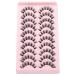 ALICE A-RUSSIAN 10 Pairs D Curl Wispy Short 12MM Eyelashes Strip Lashes for Natural Look - False Lashes Pack - Buy Online on GoSupps.com