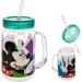 Buy All-Meine.de GmbH BPA-Free Drinking Cup with Straw & Cover - 420ml Young Motif Handle Cup - Transparent Plastic Drinkware - Buy Online on GoSupps.com