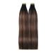 Hotlulana 16-Inch Balayage Tape Extensions - Real Hair Black to Chestnut Brown 40pcs Invisible Skin Weft | 100% Natural 80g - Buy Online on GoSupps.com