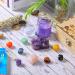 7 Chakra Crystals Set with Rose Quartz, Amethyst Cluster, and Quartz Crystal Point - Healing Stones and Gemstones for Witchcraft Decor and Beginners - Buy Online on GoSupps.com