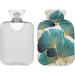 NAANLE Hot Water Bottle with Cover - Ginkgo Leaf Design | 1L Heat Bottle for Back Pain Relief & Cold Therapy | Hand & Foot Warmer - Buy Online on GoSupps.com