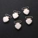 20pcs Heart Shaped Silver Pacifier Suspender Clips for Baby Teething Toys - 4 * 3cm - Buy Online on GoSupps.com