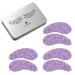 Amathings (3 pairs) reusable eye pads made of 100% silicone without serum-eye pads in high-quality storage box-skin care against anti-aging tear bags & wrinkles 3 pairs (6 pieces)