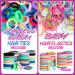 Elastic Hair Bands Hair Ties for Girls - Teenitor Hair Accessories Set with Snap Clips and Pin Tail Comb - Buy Online on GoSupps.com