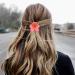 Flower Clips | Hawaiian Flower Cute Hair Clip Strong Hold Hair Clips Flower Fashionable Hair Accessories For Thick Thin Hair Women Girlsl Gradient watermelon red - Buy Online on GoSupps.com