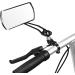 Jeemitery Bicycle Mirror A Pair of 360Rotation Back Rearview Mirror Handlebar Wide Angle Bike Mirror-Black - Buy Online on GoSupps.com