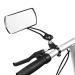 Jeemitery Bicycle Mirror,A Pair of 360Rotation Back Rearview Mirror Handlebar Wide Angle Bike Mirror-Black