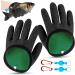 2 PCs fishing gloves waterproof fishing gloves Hunting gloves Fish Fishing Gloves Anti -cut fishing gloves with anti -cut and magnetic closure for safe use of pike catfish pikeperch