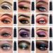 LOKFAR Eye-Shadow Stick - 12 Smoky Gray-black Cream Eyeshadow Pencil with Glitter Shimmer, Brightener Stick and Soft Brush for Eye Makeup - Buy Online on GoSupps.com