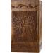 INTAJ Handmade Rosewood Urn for Human Ashes - Tree of Life Wooden Urns Hand-Crafted - Funeral Cremation Urn for Ashes (Adult (250 Cu/in) Rosewood Tree) Adult (250 Cu/In) Rosewood Tree