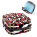 GIAPB Period Bag Sanitary Napkin Storage Bag Period Pouch Travel Makeup Bag Bread Bear Seamless Pattern Color2028