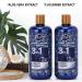Men's 3-in-1 Body Wash Shampoo Conditioner Combo - Shower Gel for Body, Hair & Face - Paraben & Sulfate Free - 2 Pack - Buy Online on GoSupps.com