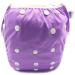 Pink & Blue swimming diaper swimming trousers Baby and reusable swimming trunks for boys and girls (7-20.5 kg) environmentally friendly gently for the fur (purple Large) Lila L (1 Pack)