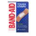 Band-Aid Brand Tough Strips Adhesive Bandages for First Aid & Wound Care Durable Protection for Minor Cuts Scrapes & Burns Heavy-Duty Fabric Bandages Sterile All One Size 20 ct
