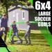 RUNBOW 6x4 ft Portable Kids Soccer Goal - Backyard Practice Soccer Net with Carry Bag | Green | 1 Pack - Buy Online on GoSupps.com