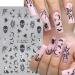 JMEOWIO 4 Sheets Halloween Pumpkin Cute Ghost Nail Art Stickers Decals Self-Adhesive Nail Supplies Nail Art Design Decoration Accessories - Buy Online on GoSupps.com