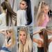 Cybelleza Straight Ponytail Extension Long Wrap Around Ponytails 22 inch Clip in Hair Extensions Hairpiece Synthetic for Women 105g Black 22" Black - Buy Online on GoSupps.com