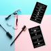 Brow Lamination Aftercare Instruction Cards | 50 Pack | 2x3.5 Business Card Size | DIY Brow Lift and Tint Kit | Snatched Brows - Black with White Icons - Buy Online on GoSupps.com