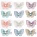 Arqumi 12 PCS Hair Clip Colorful Butterfly Design Hair Clip Hair Accessories for Girls Women 2Pink+2Purple+2Blue+2Green+2White+2Golden - Buy Online on GoSupps.com