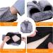 WARMTUYO Foot Warmer Hot Water Bottle 2L with Plush Cover - Pain Relief for Men and Women - Anti-Slip Sole - Grey - Buy Online on GoSupps.com