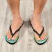 Mnsruu Watercolor Flower Flip Flops - XXL for Men & Women | Perfect for Home Hotel Spa & Travel - Buy Online on GoSupps.com