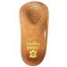 Pedag Holiday 2 Pair 34 Leather Orthotic Thin Semi-Rigid with Metatarsal Pad and Heel Cushion  Tan  US M11EU 44  5.5 Ounce Wooden Color US M11EU 44