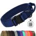 Joyal tactical dog collar |Dog collar with handle |Dog collar medium -sized dogs with QR code dog brand navy blue m n navy blue