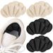 Sibba 4 Pairs Heel Grips Liner Cushions Inserts for Loose Shoes Heel Pads Snugs for Shoes Too Big Heel Grips Protectors for Blisters Pain Rubbing Prevent Slip for Women and Men Black&nude