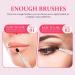 Beaupretty 6Pcs Silicone Lip Mask Brush Set - Lip Balm Applicator & Makeup Tool for Women | Black Lipstick Brush & Eyeliner Applicator - Buy Online on GoSupps.com