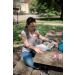 Gray Baby Sling with Front Pocket | Elastic Baby Wrap Carrier for Newborns & Toddlers | Includes Carrier Bag & Instructions - Buy Online on GoSupps.com