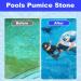Pool Stone Cleaning Block - Pumice Stone for Pools Cleaning Pool Tiles | Abrasion-Resistant and Scouring Stone Pool Cleaning Block with Handle for Pool Cleaning - Buy Online on GoSupps.com