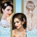 Elegant 6-Piece Rhinestone Bridal Hair Clip Set - Wedding Hairpins with Faux Diamond, Crystal, and Pearl - Metal Hair Accessories for Women and Girls - Buy Online on GoSupps.com