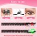 Poiuyoiu Eyelash Extensions Set - 40D & 50D Cluster Lashes with Bond & Seal Glue Tweezers | DIY Fluffy Fake Lashes - Buy Online on GoSupps.com