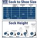 Yacht & Smith 12 Pair Womens Diabetic Socks - Thermal Gray with Black Top | Nephropathy Socks | Colored Diabetic Socks - Size 9-11 - Buy Online on GoSupps.com