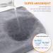 Kinhwa Microfiber Turban Towel - Quick Dry Hair Towel (3 Pack) | Soft & Suitable for All Hair Types - 25cm x 65cm - Gray - Buy Online on GoSupps.com