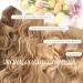 FESHFEN Invisible Wire Hair Extensions | Adjustable Size with Clips | Long Wavy Synthetic Hair Piece | Secret Headband Hairpieces for Women - 16 inch Light Brown Highlighted Blonde - Buy Online on GoSupps.com