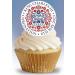 24 x Pre-Cut Stand up King Charles III Coronation Emblem Edible Wafer/Rice Paper Cupcake Cake Dessert Toppers Royal Party Union Jack Birthday Decorations - Buy Online on GoSupps.com