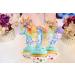 TSJ 12 PCS Mermaid Cupcake Toppers Cake Toppers Mermaid Tail Seahorse Cupcake Sticks Mermaid Theme Birthday Baby Shower Party Supplies - Buy Online on GoSupps.com