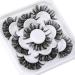 Lanflower Russian D Curl Wispy Strip Lashes - Natural Look 3D False Eyelashes Pack - Buy Online on GoSupps.com