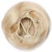 blonde Updo Hair Buns Hair Extensions Human Hair Scrunchie Clip in Ponytail Donut Chignons #613 Bleach Blonde Straight-Type B #613 Bleach Blonde - Buy Online on GoSupps.com
