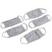 Hanes 3-PLY Kids Face Cover Mask (5 Pack) Gray Heather